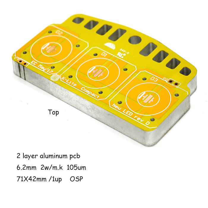 2-lags aluminium PCB